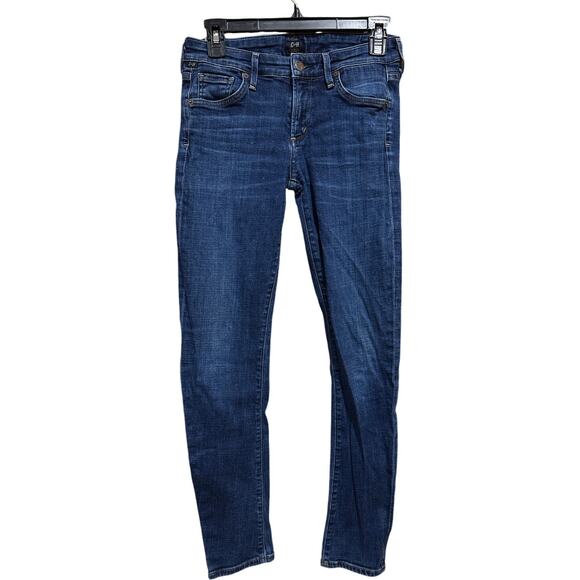 Citizens of Humanity Jeans Women Size 26 Dark Blue Skinny Denim Arielle Mid Rise - Picture 1 of 9